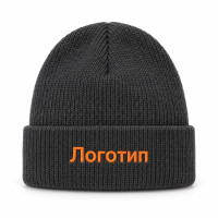 Шапка з логотипом графітова