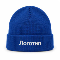 Шапка з логотипом синя