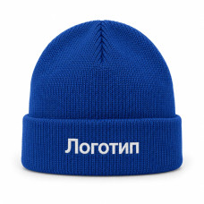 Шапка з логотипом синя
