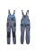 Костюм рабочий (куртка и полукомбинезон) серый Olimp BLUE