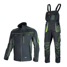 Спецодежда рабочий костюм сигнальный Classic Stretch куртка и полукомбинезон