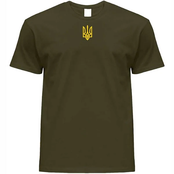 Футболка мужская с гербом, хаки