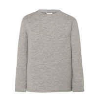 Футболка детская с длинными рукавами темно-серая меланж