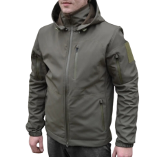 Зимняя тактическая куртка SoftShell Олива