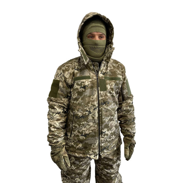 Зимняя тактическая форма Softshell Пиксель