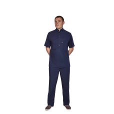 Костюм массажиста мужской, синий