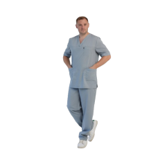 Костюм медицинский мужской, серый