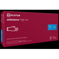 Рукавички медичні AMBULANCE® латексні